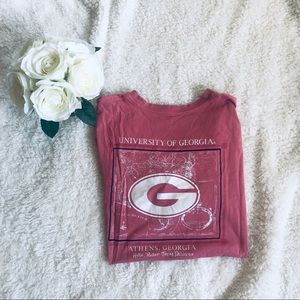 Cute Pink Preppy University of Georgia Tee